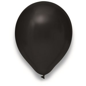 Latexballon - Schwarz Metallic - Ø 28 cm (10)