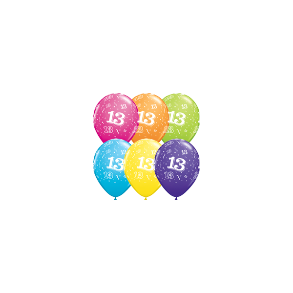 Latexballon - Motiv Zahl 13