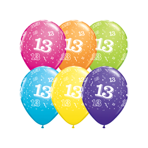 Latexballon - Motiv Zahl 13