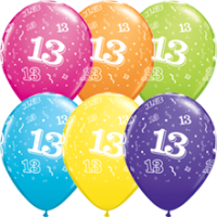Latexballon - Motiv Zahl 13