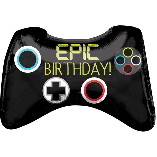 Folienballon - Figur Gamepad - XXL - 71 cm / 0,07 m³