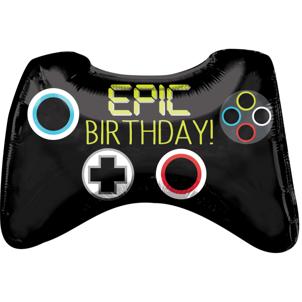Folienballon - Figur Gamepad - XXL - 71 cm / 0,07 m³