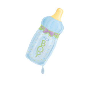 Folienballon - Figur Babyflasche its a boy - XXL - 79 x...