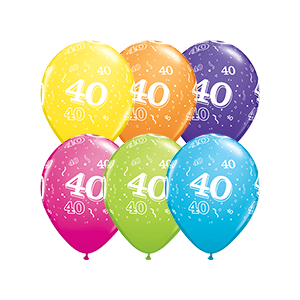 Latexballon - Motiv Zahl 40
