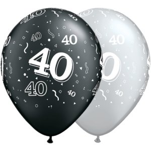 Latexballon - Motiv Zahl 40