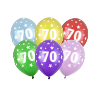 Latexballon - Motiv Zahl 70