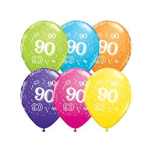 Latexballon - Motiv Zahl 90