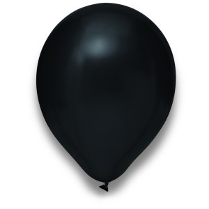 Latexballon - Schwarz Metallic - Ø 28 cm (100)