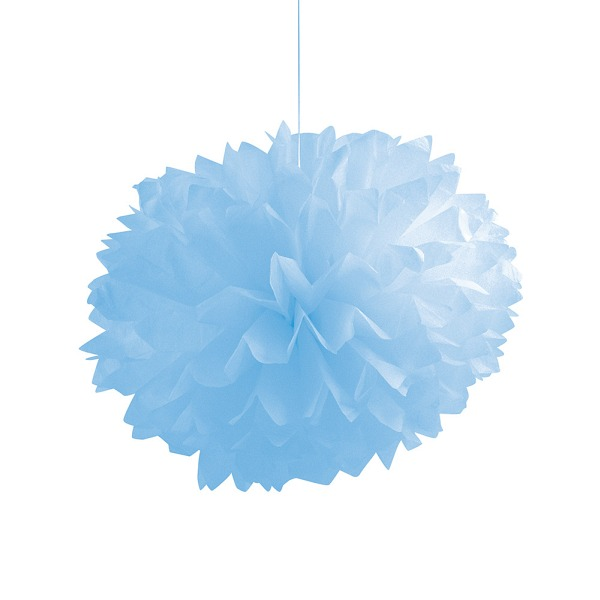 Pompoms hellblau 3er Set