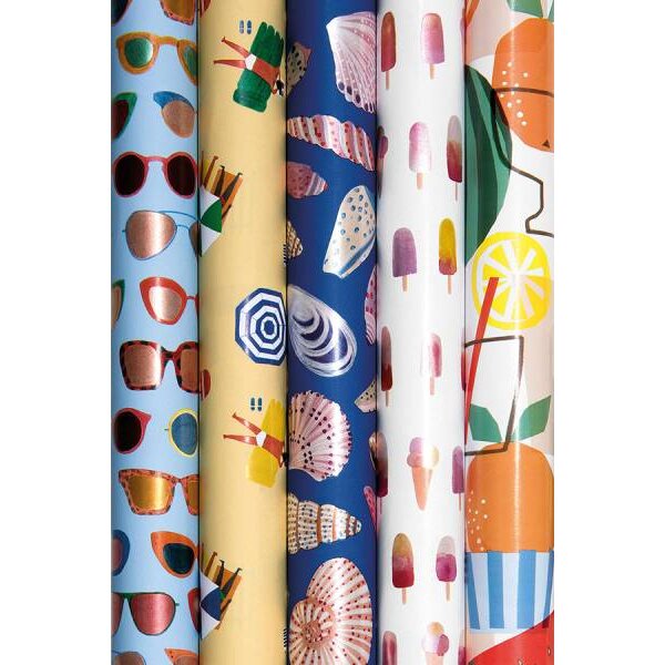 Geschenkpapier Lido Rimmi, 70cm x 2m Eis