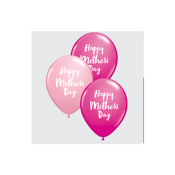 Motivballon Happy Mother Day - weiße schrift,...