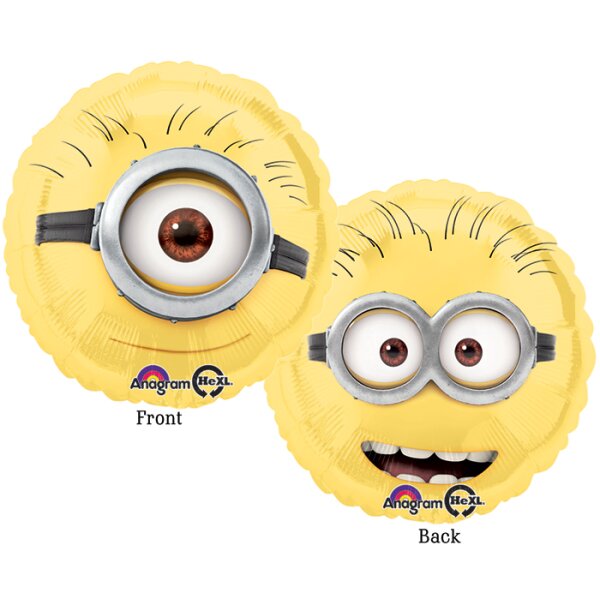 Folienballon - Motiv Minion Despicable Me - S - 45 cm / 0,02 m³