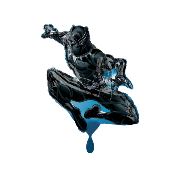 Folienballon - Figur Avengers Black Panther - XXL - 81cm/0,09m³