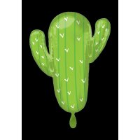 Folienballon - Figur Kaktus - XL - 78 cm - 0,07 m&sup3;