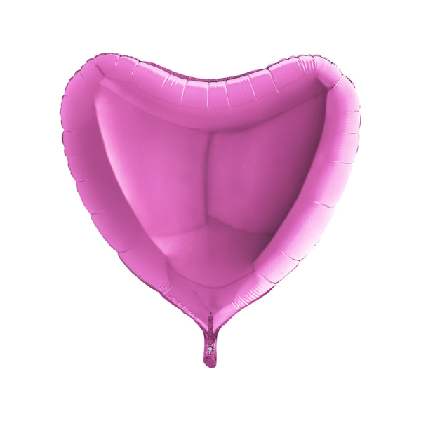 Folienballon Herz Pink - XXXL - 91 cm/0,12 m³