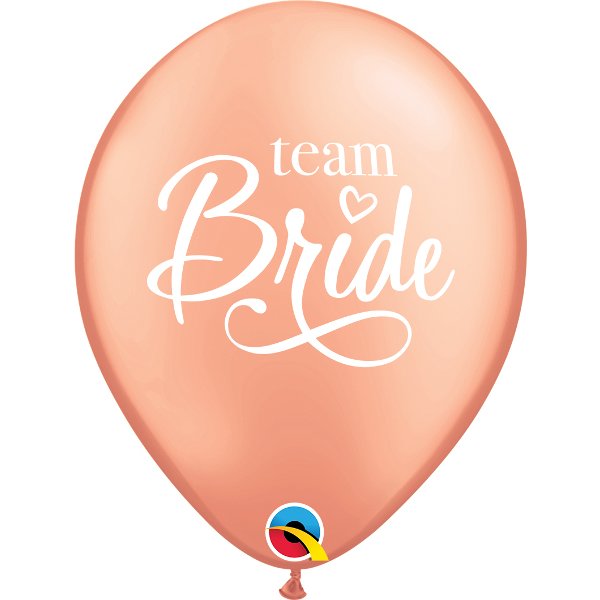 Motivballon Team Bride, rose gold , 27,5cm, 0,017m³