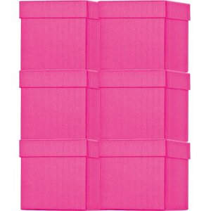 Geschenkkarton pink 10x10x10cm