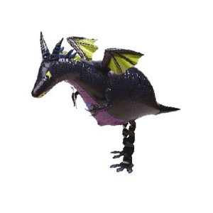 Folienballon - Airwalker Drache schwarz - XXL - 114cm...