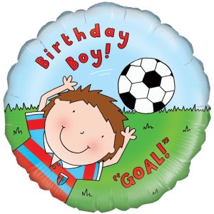 Folienballon - Motiv Birthday Boy Fussball - S -...