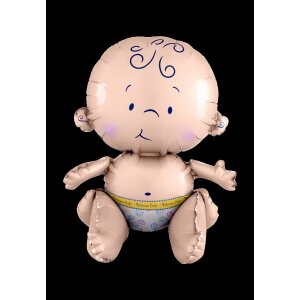 Folienballon - Sitting Ballon Baby - S - 38 cm / Luft