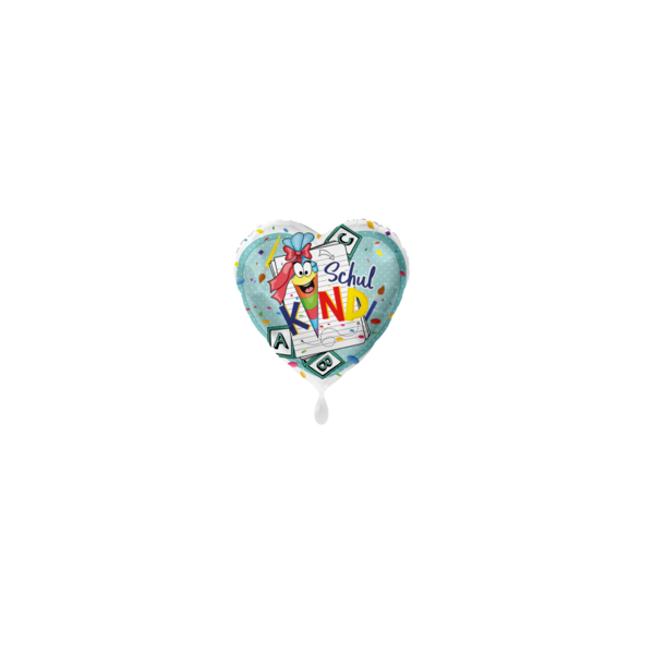 Ballon Endlich Schulkind - S/Folie - 45cm/0,02m³