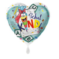 Folienballon - Motiv Endlich Schulkind - S - 45 cm / 0,02 m&sup3;