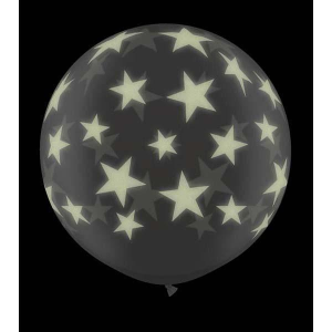 Motivballon XXL  Glow Stars