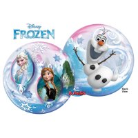 Single Bubble Ballon - Motiv Frozen Anna Elsa & Olaf - XL - 56cm/0,04m³