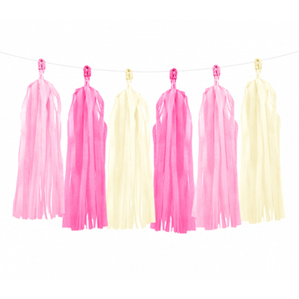 Girlande Tassel Rosatöne 2m