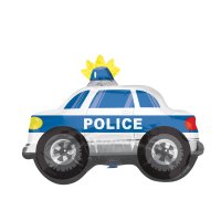 Folienballon - Figur Polizeiauto Blau - XL - 50cm /0,03m³