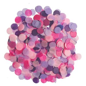 Konfetti, Papier, rosa pink lavendel, 0,8cm, 50g