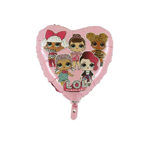 Folienballon - Motiv LOL Surprise Rose - S - 45 cm / 0,02...