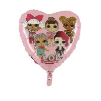 Folienballon - Motiv LOL Surprise Rose - S - 45 cm / 0,02 m³