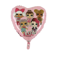 Folienballon - Motiv LOL Surprise Rose - S - 45 cm / 0,02 m³