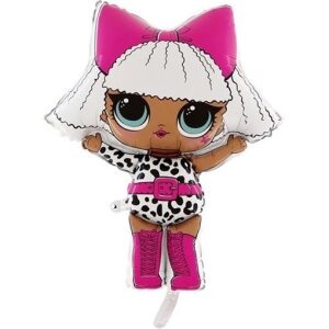 Folienballon - Figur LOL Surprise Diva - XXL - 94 cm /...