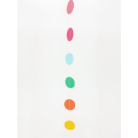 Girlande Punkte - Gelb - Orange - Grün , 1,7m