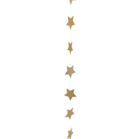 Hängedekor - Sterne gold - 1,5 m