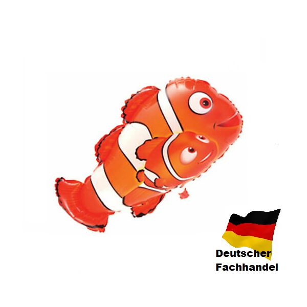 Folienballon - Figur Nemo - XL - 60 x 80 cm / 0,08 m³