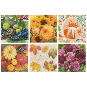 Servietten Herbst 33x33cm 3-lagig