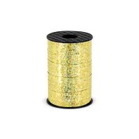 Präsentband - Ringelband Holographisch gold 225x5mm
