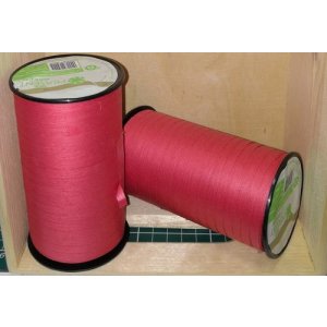 Kräuselband aus Baumwolle rot 5mm x 100m