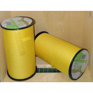 Kräuselband aus Baumwolle gelb 5mm x 100m