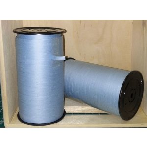 Kräuselband aus Baumwolle hellblau