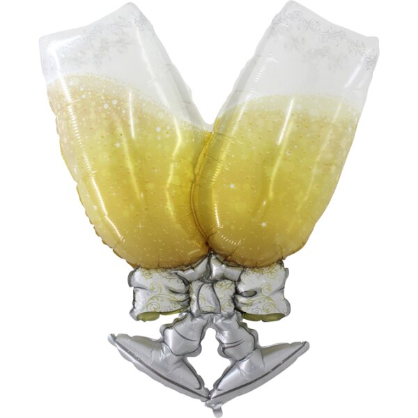 Folienballon - Figur Biergläser - XXL - 104 cm / 0,07 mÂ³