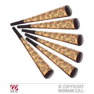 Trompeten Happy New Year gold - 25cm - 6er Pack