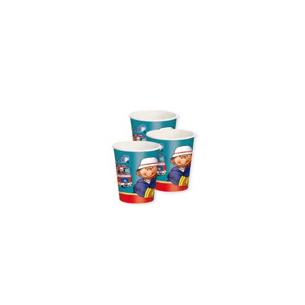 Pappbecher Feuerwehr 256 ml (8)