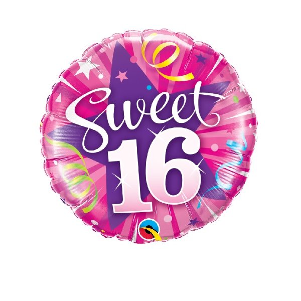 Ballon Sweet 16 - S/Folie - 45cm/0,02m³