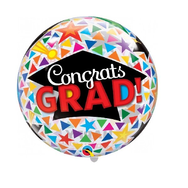 Ballon Congrats Grad! - XL/Stretchfolie/Single Bubble -...