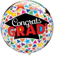 Ballon Single Bubble Congrats Grad!