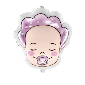 Folienballon - Figur Baby Girl - S - 45 cm / 0,02 m³